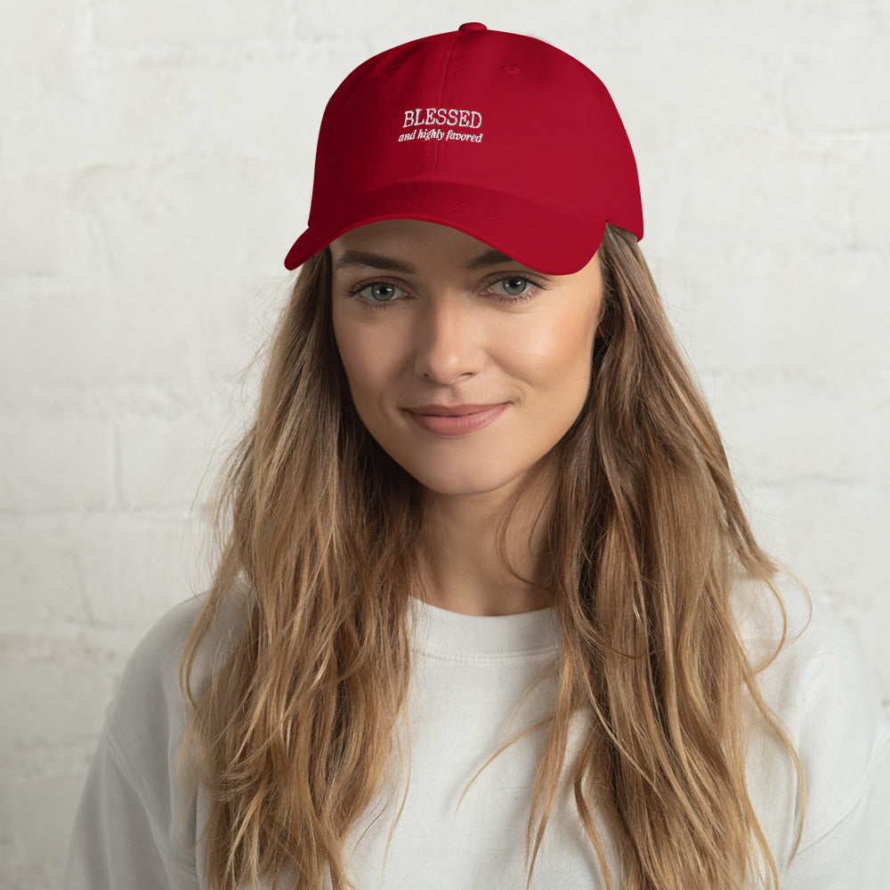 Women Blessed and Highly Favored Dad Hat