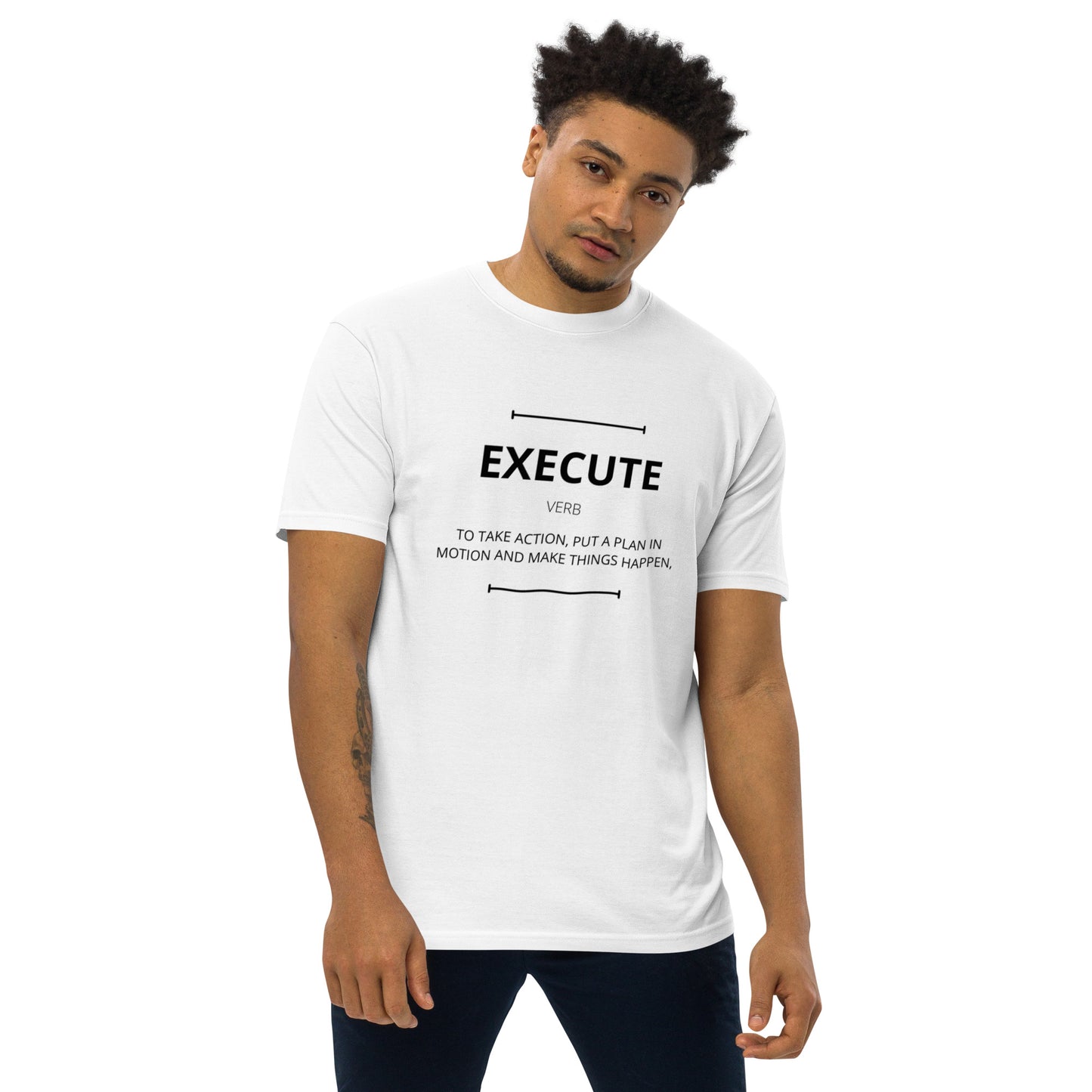 EXECUTE Men’s Premium Heavyweight T-shirt