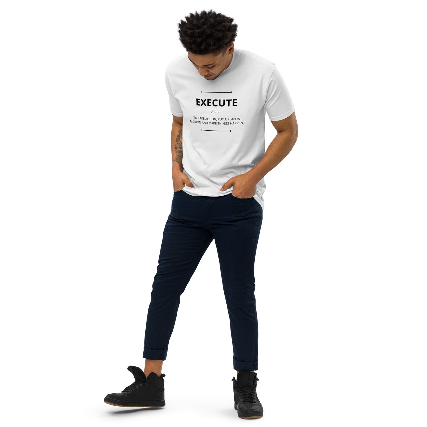 EXECUTE Men’s Premium Heavyweight T-shirt