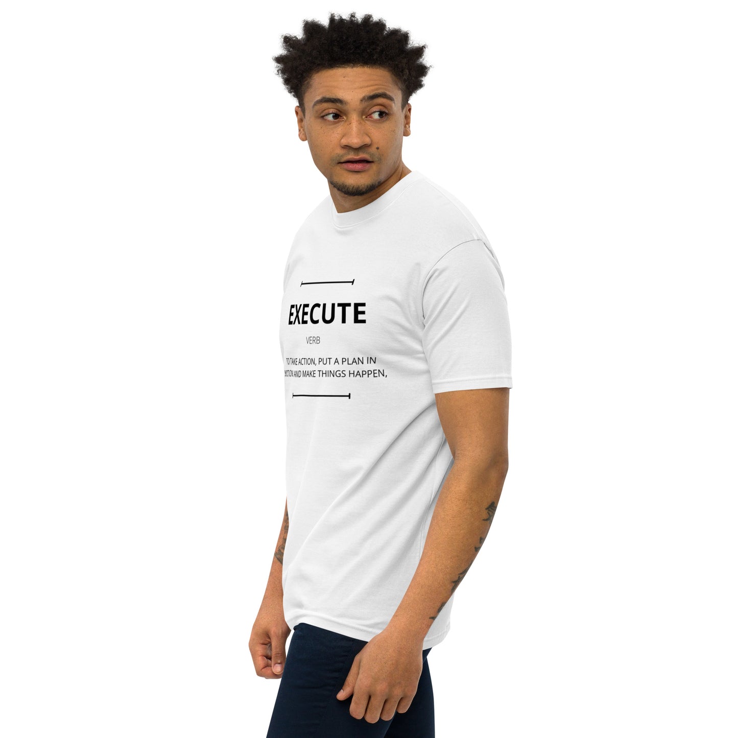 EXECUTE Men’s Premium Heavyweight T-shirt