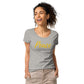 Peace and Boundaries Women’s basic organic t-shirt